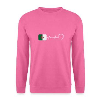 Herzschlag Algerien Mann Algerischer Humor - Unisex Pullover - Pink - Vorne