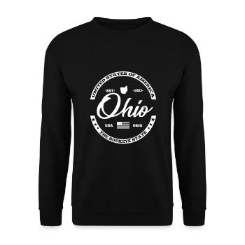 Ohio - Unisex Sweatshirt - black - Front - Alina (178cm) & Michal (187cm)