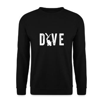 plongée - Sweat-shirt Unisexe - noir - Devant - Alina (178cm) & Michal (187cm)