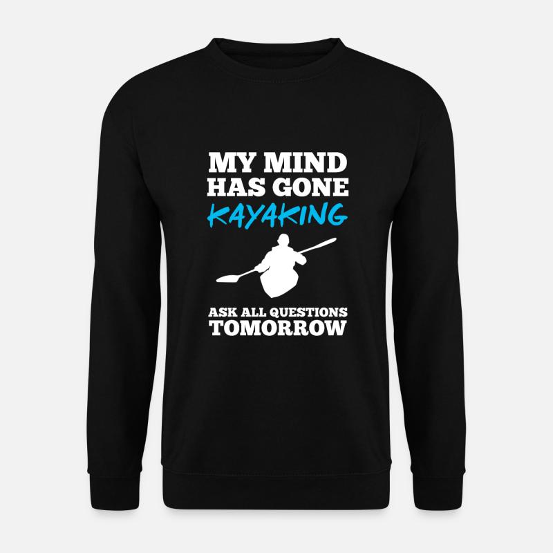Paddle kayaking - Unisex Sweatshirt - black