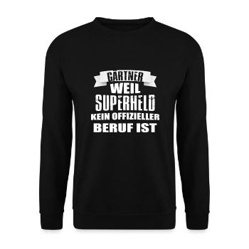 Gärtner - Sweat-shirt Unisexe - noir - Devant - Alina (178cm) & Michal (187cm)