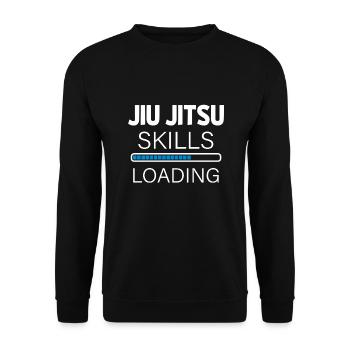 Jiu Jitsu skills - Unisex Sweatshirt - black - Front - Alina (178cm) & Michal (187cm)