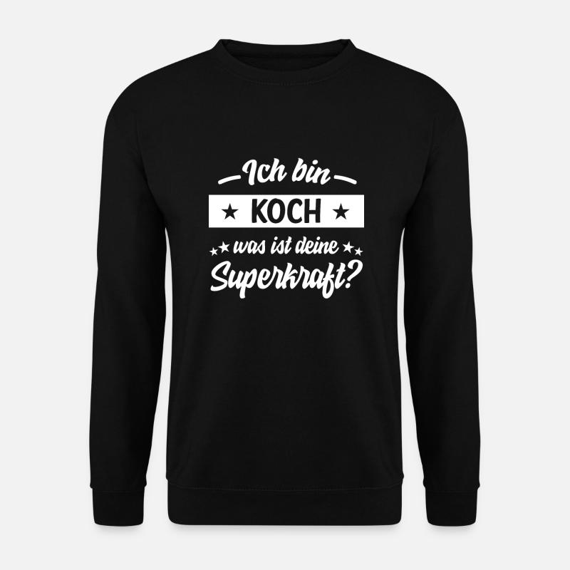 Koch kochen - Unisex Pullover - Schwarz