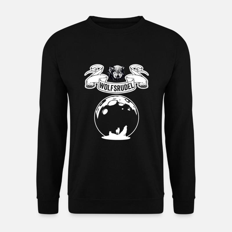 Wolfsrudel - Unisex Pullover - Schwarz