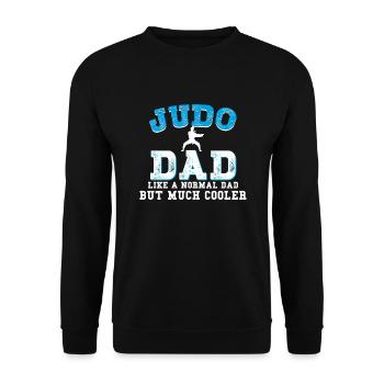 Judo Dad papa papa - Sweat-shirt Unisexe - noir - Devant - Alina (178cm) & Michal (187cm)