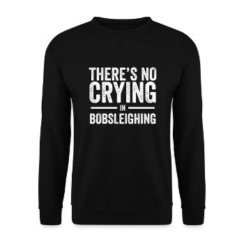 Bobsleigh Bobsport Bobfahren Bob Bobfahrer Rodeln - Unisex Pullover - Schwarz - Vorne - Alina (178cm) & Michal (187cm)