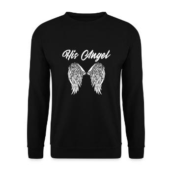 Partnering Angel Angel Guardian Gift - Unisex Sweatshirt - black - Front - Alina (178cm) & Michal (187cm)