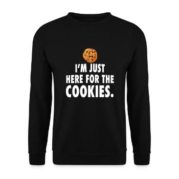 Cookie Cookie Cookies Bake Christmas Gift - Unisex Sweatshirt - black - Front - Alina (178cm) & Michal (187cm)