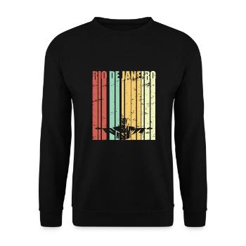 Rio de Janeiro Brésil Brésil cadeau - Sweat-shirt Unisexe - noir - Devant - Alina (178cm) & Michal (187cm)