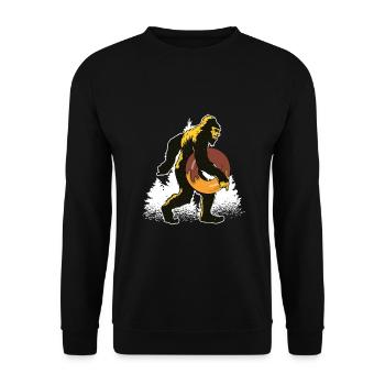 Don de pâtisseries pour beignets et pâtisseries bigfoot - Sweat-shirt Unisexe - noir - Devant - Alina (178cm) & Michal (187cm)