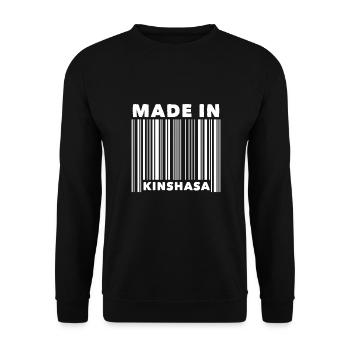 Kinshasa Kongo Congo Afrika Africa Geschenk - Unisex Pullover - Schwarz - Vorne - Alina (178cm) & Michal (187cm)