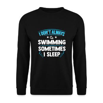 Natation nageur natation sport natation natation - Sweat-shirt Unisexe - noir - Devant - Alina (178cm) & Michal (187cm)