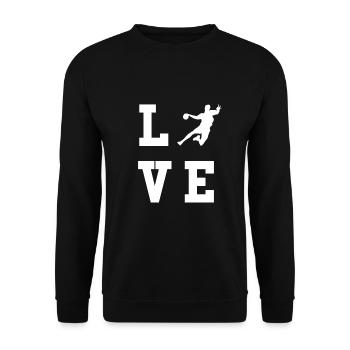 Handball Handball Joueur de handball Cadeau - Sweat-shirt Unisexe - noir - Devant - Alina (178cm) & Michal (187cm)
