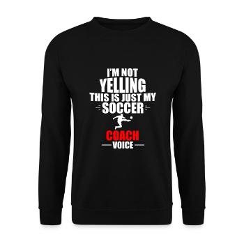 Football footballeur football jeu football football - Sweat-shirt Unisexe - noir - Devant - Alina (178cm) & Michal (187cm)