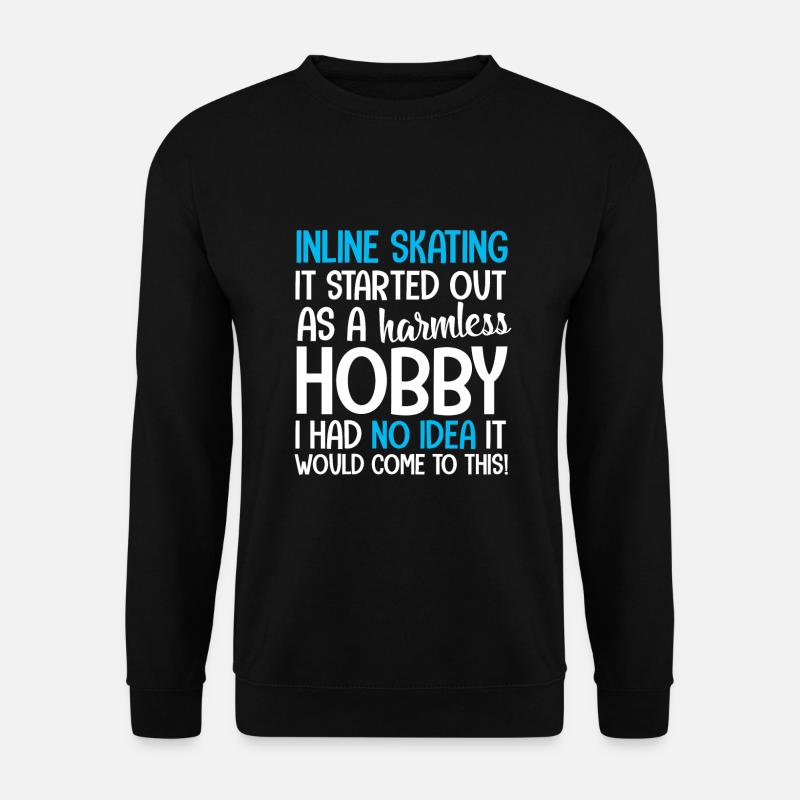 Inline Skating Inliner Inlineskating Rollschuhe - Unisex Pullover - Schwarz