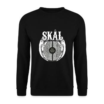 Viking Viking Valhalla Odin Thor Nordmann Skal - Unisex Sweatshirt - black - Front - Alina (178cm) & Michal (187cm)