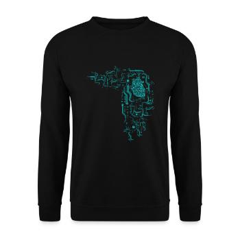 Computer scientist computer science programmer nerd geek - Unisex Sweatshirt - black - Front - Alina (178cm) & Michal (187cm)