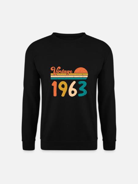 Vintage 1963 Limited Edition Birthday gifts - Unisex Sweatshirt - black