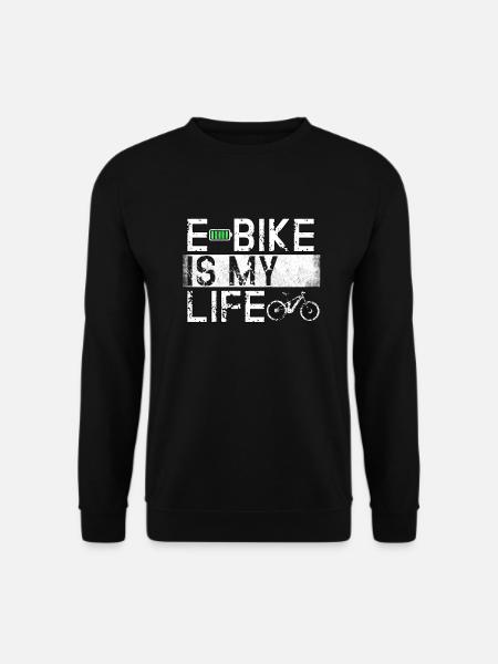 Ebike Cyclisme Retro E vélo vélo batterie vélo - Sweat-shirt Unisexe - noir