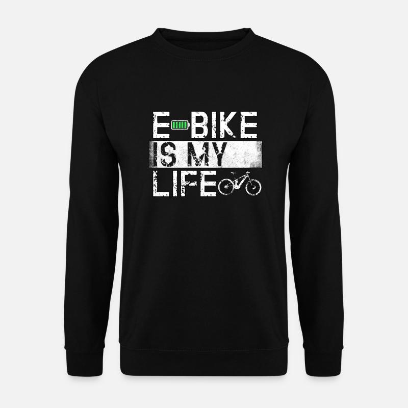 Ebike Cyclisme Retro E vélo vélo batterie vélo - Sweat-shirt Unisexe - noir