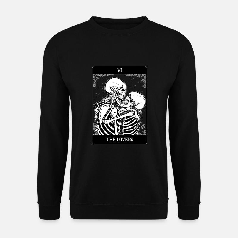 Okkult Tarotkarte Goth Grunge Gothic Punk Metal - Unisex Pullover - Schwarz