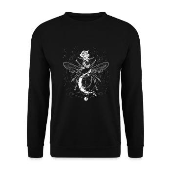 Occult Goth Grunge Gothic Punk Metal - Unisex Sweatshirt - black - Front - Alina (178cm) & Michal (187cm)