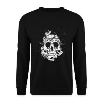 Occult Goth Grunge Gothique Punk Metal - Sweat-shirt Unisexe - noir - Devant - Alina (178cm) & Michal (187cm)