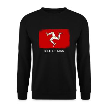 Île de Man Flagge Triskele Drapeau de l’île de Man - Sweat-shirt Unisexe - noir - Devant - Alina (178cm) & Michal (187cm)