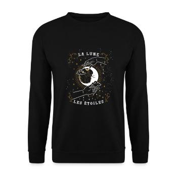 Occult Goth Gothique Punk Grunge - Sweat-shirt Unisexe - noir - Devant - Alina (178cm) & Michal (187cm)