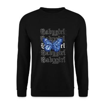 Occult Goth Gothic Punk Grunge - Unisex Sweatshirt - black - Front - Alina (178cm) & Michal (187cm)