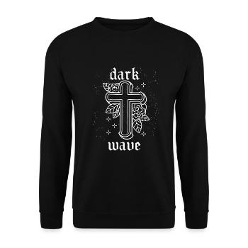 Occult Goth Gothic Punk Grunge - Unisex Sweatshirt - black - Front - Alina (178cm) & Michal (187cm)