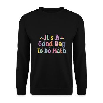 Zurück zur Schule Es ist ein guter Tag, um Mathelehrer zu machen - Unisex Pullover - Schwarz - Vorne - Alina (178cm) & Michal (187cm)