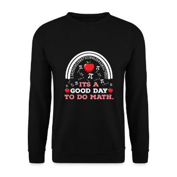 Zurück zur Schule Es ist ein guter Tag, um Mathelehrer zu machen - Unisex Pullover - Schwarz - Vorne - Alina (178cm) & Michal (187cm)