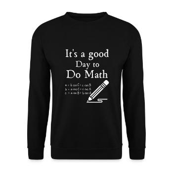 Zurück zur Schule Es ist ein guter Tag, um Mathelehrer zu machen - Unisex Pullover - Schwarz - Vorne - Alina (178cm) & Michal (187cm)