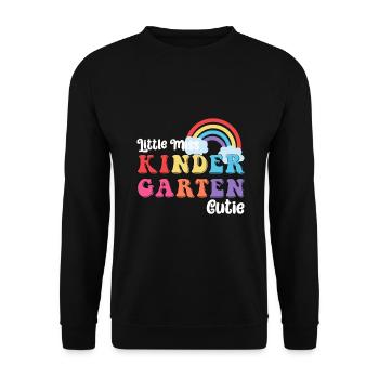 Chemise de la rentrée scolaire Little Miss Kindergarten - Sweat-shirt Unisexe - noir - Devant - Alina (178cm) & Michal (187cm)