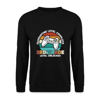 Retour à l’école Video Gamer 3e année Niveau - Sweat-shirt Unisexe - noir - Devant - Alina (178cm) & Michal (187cm)