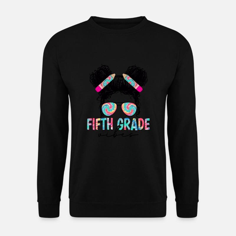 Fifth Grade Vibes - 5. Klasse Team Retro 1. Tag - Unisex Pullover - Schwarz