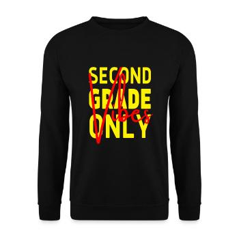 Back To School Second Grade Vibes Retro Teacher - Unisex Sweatshirt - black - Front - Alina (178cm) & Michal (187cm)