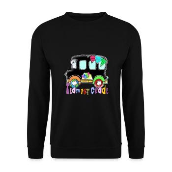 Team Lehramtsschüler der 1. Klasse Zurück in die Schule - Unisex Pullover - Schwarz - Vorne - Alina (178cm) & Michal (187cm)