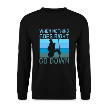 Apnoetaucher Freitaucher Freediver Taucher - Unisex Pullover - Schwarz - Vorne - Alina (178cm) & Michal (187cm)