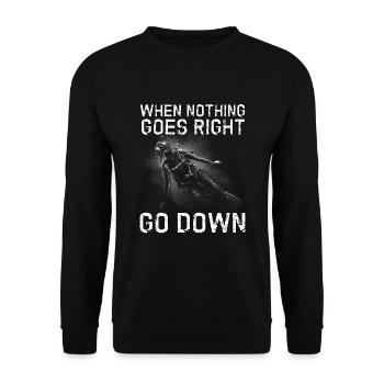 Apnea Diver Apnéiste Scuba Diver - Sweat-shirt Unisexe - noir - Devant - Alina (178cm) & Michal (187cm)