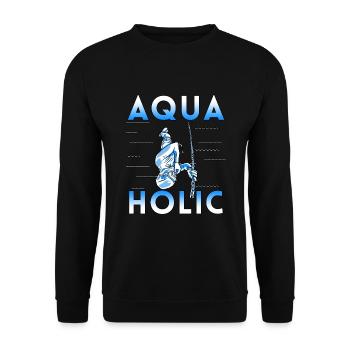 Apnea Diver Apnéiste Scuba Diver - Sweat-shirt Unisexe - noir - Devant - Alina (178cm) & Michal (187cm)