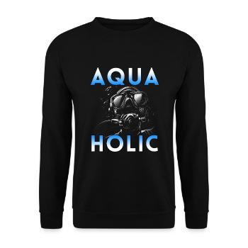 Apnea Diver Apnéiste Scuba Diver - Sweat-shirt Unisexe - noir - Devant - Alina (178cm) & Michal (187cm)