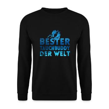 Apnoetaucher Freitaucher Freediver Scuba Taucher - Unisex Pullover - Schwarz - Vorne - Alina (178cm) & Michal (187cm)