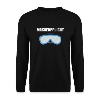 Apnoetaucher Freitaucher Freediver Scuba Taucher - Unisex Pullover - Schwarz - Vorne - Alina (178cm) & Michal (187cm)