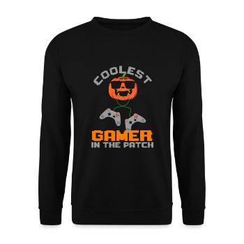 Enfants Halloween Cool plus Gamer Dans The Patch Boys - Sweat-shirt Unisexe - noir - Devant - Alina (178cm) & Michal (187cm)