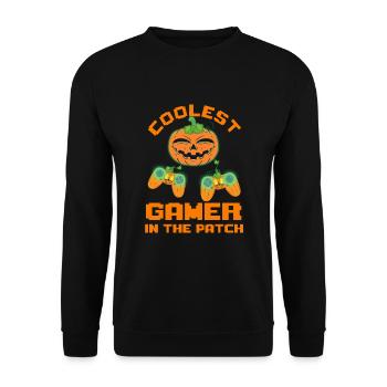 Enfants Halloween Cool plus Gamer Dans The Patch Boys - Sweat-shirt Unisexe - noir - Devant - Alina (178cm) & Michal (187cm)
