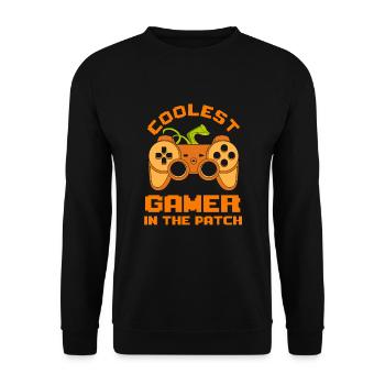 Enfants Halloween Cool plus Gamer Dans The Patch Boys - Sweat-shirt Unisexe - noir - Devant - Alina (178cm) & Michal (187cm)