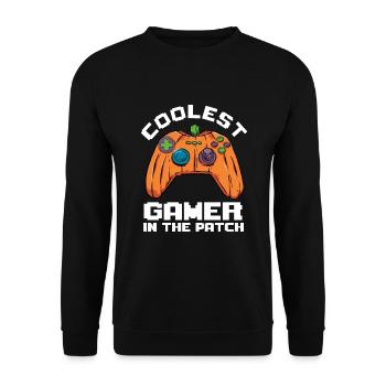Enfants Halloween Cool plus Gamer Dans The Patch Boys - Sweat-shirt Unisexe - noir - Devant - Alina (178cm) & Michal (187cm)