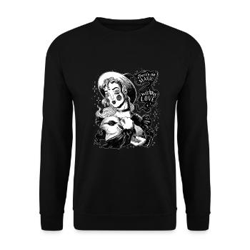 Occult Goth Gothique Punk Grunge - Sweat-shirt Unisexe - noir - Devant - Alina (178cm) & Michal (187cm)